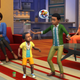 Black family hanging out in their living room